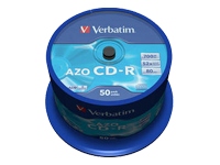 Verbatim
43343
CD-R/700MB 80Min 52x SupAZO Spdl 50pk