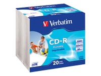 Verbatim
43424
CD-R/700MB 80Min 52x SupAZO SC 20pk Prt