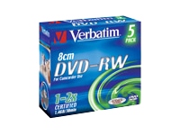 Verbatim
43514
DVD-RW 8cm 1.46GB 2x 30min Scrat JC Pk5
