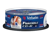 Verbatim
43439
CD-R/700MB 52x SupAZO Spdl printabl 25pk