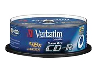 Verbatim
43352
CD-R/700MB 80Min 52x SupAZO Spdl 25pk