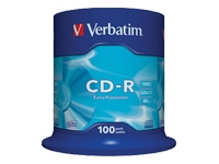 Verbatim
43411
CD-R/700MB 80Min 52x Datalife Spdl 100pk