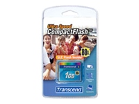 Transcend
TS1GCF80
Memory/1GB Compact Flash Card 80x