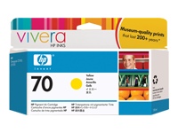 HP
C9454A
HP No 70 Ink Cart/130 ml Yellow w/vivera