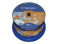 Verbatim
43649
DVD-R/4.7GB 16xsd ADVANCEDAZO 50Spindle