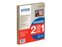 Epson
C13S042169
Premium Glossy Photo Paper/A4 2x15sh 1+1