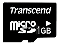 Transcend
TS1GUSDC
SecureDigital/1GB microSD w/o Adapter