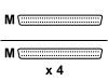 Belkin - SCSI internal cable - 50 PIN IDC (F) - 50 PIN IDC (F) - 1.1 m