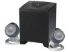 Labtec Pulse 420 - PC multimedia speaker system - 25 Watt (Total) - black, metallic grey