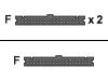 Compaq - IDE / EIDE cable - 40 PIN IDC (F) - 40 PIN IDC (F) - 0.46 m (pack of 2 )