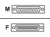IBM - Printer cable - DB-25 (M) - DB-25 (F) - 30 m