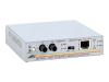 Allied Telesis AT MC101XL - Media converter - 100Base-FX, 100Base-TX - RJ-45 - ST multi-mode - external - up to 2 km - 1310 nm
