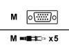 Philips - Display cable - HD-15 (M) - RCA (M)