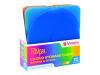 Verbatim TRIMpak - Storage CD slim jewel case - capacity: 1 CD - blue, yellow, green, pink, clear (pack of 10 )