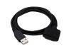 Fellowes USB HotSync - Data cable - 4 PIN USB Type A (M) - 1 m - black (pack of 4 )