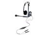 Plantronics .Audio 80 - Headset ( semi-open ) - black, metallic blue
