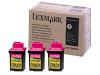 Lexmark - Print cartridge - 3 x yellow, cyan, magenta - 625 pages