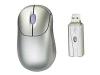 Targus Wireless Scroller Mini Mouse - Mouse - 3 button(s) - wireless - RF - USB wireless receiver - platinum