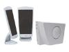 Guillemot Maxi Flat 2.1 - PC multimedia speaker system - 18 Watt (Total) - white