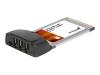 StarTech.com 3 Port CardBus 1394a FireWire Adapter Card - Digital Video Editing Kit - FireWire adapter - CardBus - Firewire - 3 ports