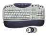 Logitech Cordless Desktop iTouch - Keyboard - wireless - mouse - USB / PS/2 wireless receiver - UK