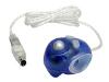 Fellowes Micro Trac - Trackball - 3 button(s) - wired - PS/2, USB - blue, translucent