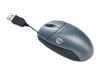 Kensington PocketMouse Pro - Mouse - optical - 2 button(s) - wired - USB - metallic silver