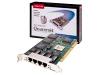 Adaptec Quartet64 ANA-62044 - Network adapter - PCI 64 - EN, Fast EN - 10Base-T, 100Base-TX - 4 ports