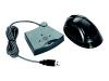 Fellowes Opti-Gel Mouse - Mouse - optical - 5 button(s) - wireless - USB / PS/2 wireless receiver - smoke, metallic graphite