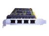 Eicon DIVA Server 4BRI-8M - ISDN terminal adapter - plug-in card - PCI - ISDN BRI ST - GSM - V.90 - 4 digital port(s)