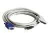 APC - Video / USB cable - DB-25 (F) - 4 PIN USB Type A, HD-15 - 3.7 m - grey