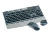 Cherry CyBo@rd Plus - Keyboard - wireless - 104 keys - mouse - PS/2 wireless receiver - black - English - US