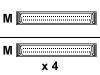 Adaptec - SCSI internal cable - HD-68 (M) - HD-68 (M) - 1.1 m (pack of 10 )