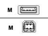 Fujitsu - Serial cable - 4 PIN USB Type A (M) - 4 PIN USB Type B (M)