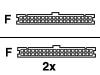 Apple - IDE / EIDE cable - 40 PIN IDC (F) - 40 PIN IDC (F)