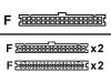 Roline - Floppy cable - 34 PIN IDC (F) - 34 PIN IDC, 34 PIN Card/Edge (F) - 1 m