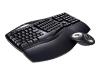 Logitech Cordless Comfort Duo - Keyboard - wireless - ergonomic - mouse - USB wireless receiver - Belgium