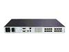 HP IP Console Switch 1x1x16 - KVM switch - PS/2 - CAT5 - 16 ports - 1 local user - 1 IP user - 10Base-T, 100Base-TX - 1U - rack-mountable