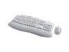 Logitech Cordless Desktop Deluxe - Keyboard - wireless - RF - 105 keys - mouse - USB wireless receiver - UK