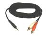 Belkin Gold Series - Speaker cable - mini-phone stereo 3.5 mm  (M) - RCA (M) - 1.5 m - black