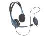 Logitech Premium USB Headset 30 - Headset ( semi-open ) - black, metallic blue