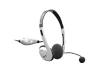 Trust DeLuxe 630B Silverline Bass - Headset ( semi-open ) - black, silver