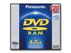 Panasonic LM AB120E - DVD-RAM - 4.7 GB - storage media