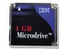 IBM Microdrive - Hard drive - 1 GB - removable - CF+ - 3600 rpm - buffer: 128 KB