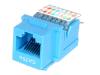 StarTech.com - Keystone jack - RJ-45 - blue - 1 port