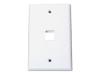 StarTech.com - Faceplate - white - 1 port