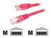 StarTech.com - Patch cable - RJ-45 (M) - RJ-45 (M) - 0.6 m - UTP - ( CAT 5e ) - moulded - red