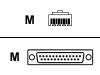 Compaq - Network adapter - RJ-45 (M) - DB-25 (M) (pack of 8 )