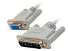 StarTech.com - Null modem cable - DB-9 (F) - DB-25 (M) - 3 m