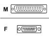 Nortel - Network adapter - DB-44 (M) - DB-15 (F) - 0.3 m